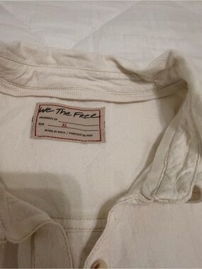 We The Free Cream Button-Up Shirt